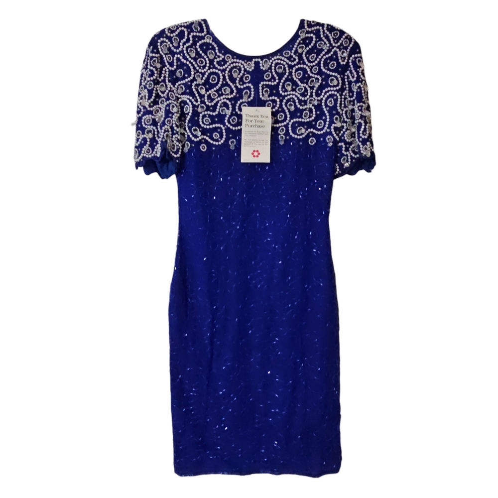 Eve's Allure Beaded Vintage Dress Womens size Small